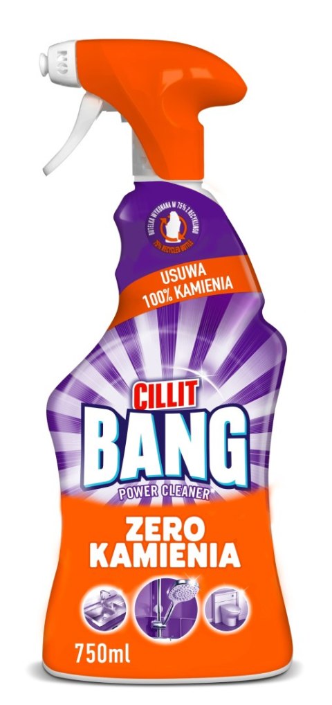 CILLIT BANG Spray Zero Kamienia do Sprzątania w Kuchni i Łazience 750 ml