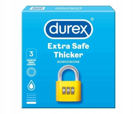 DUREX PREZERWATYWY EXTRA SAFE - Kartonik 3 szt.