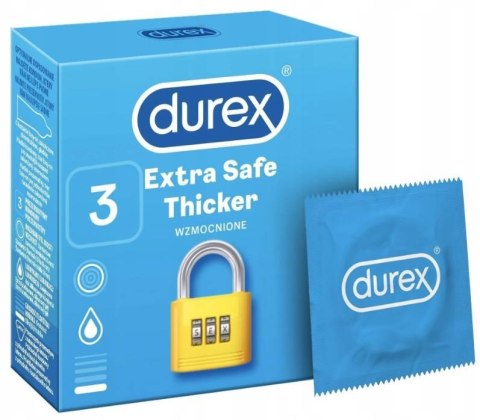 DUREX PREZERWATYWY EXTRA SAFE - Kartonik 3 szt.