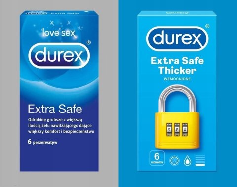 Durex prezerwatywy Extra Safe 6 sztuk