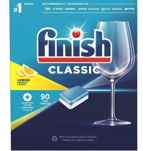 FINISH Tabletki Power CLASSIC 90 lemon DO ZMYWARKI