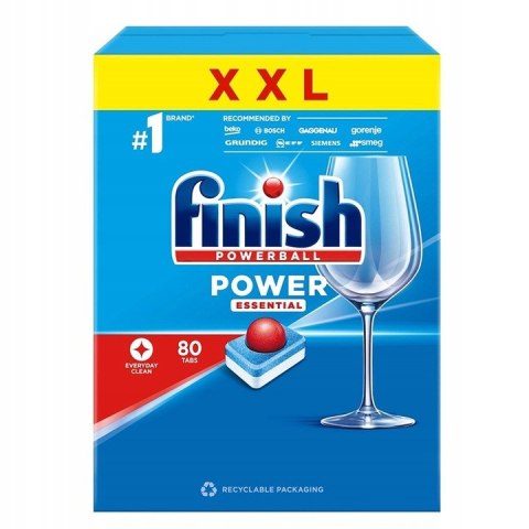 Finish Powerball All In 1 Essential Tabletki Do Zmywarki 80 Szt