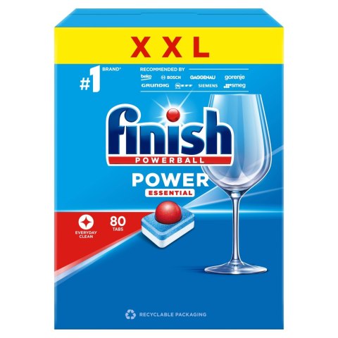 Finish Powerball All In 1 Essential Tabletki Do Zmywarki 80 Szt