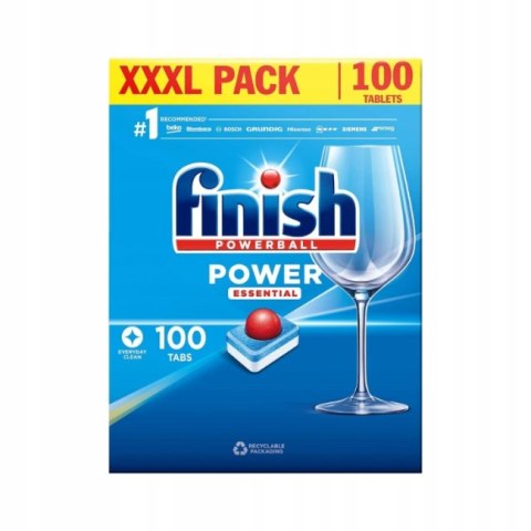 Finish Tabletki Kapsułki do Zmywarki Powerball Essential 100 szt