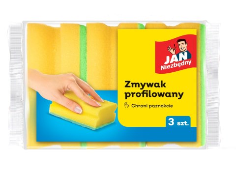 Jan Niezbędny Zmywak Kuchenny Profilowany 3 szt.