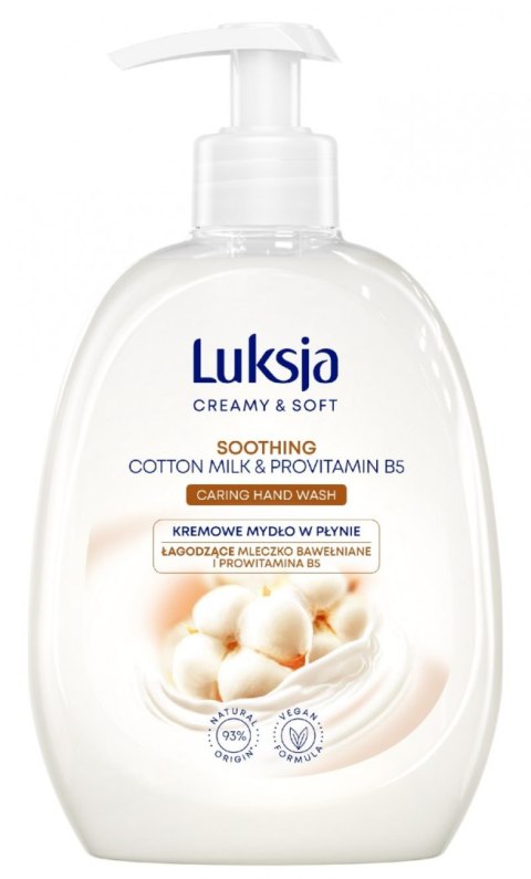 LUKSJA MYDŁO 500ml COTTON MILK & PROVITAMIN B5