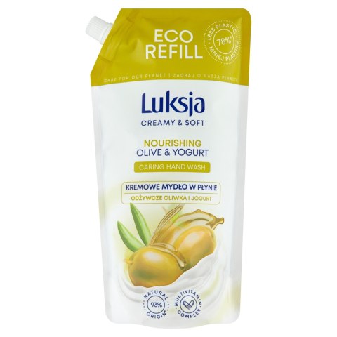 LUKSJA mydło w płynie 900ML ZAPAS/OLIWKA I JOGURT