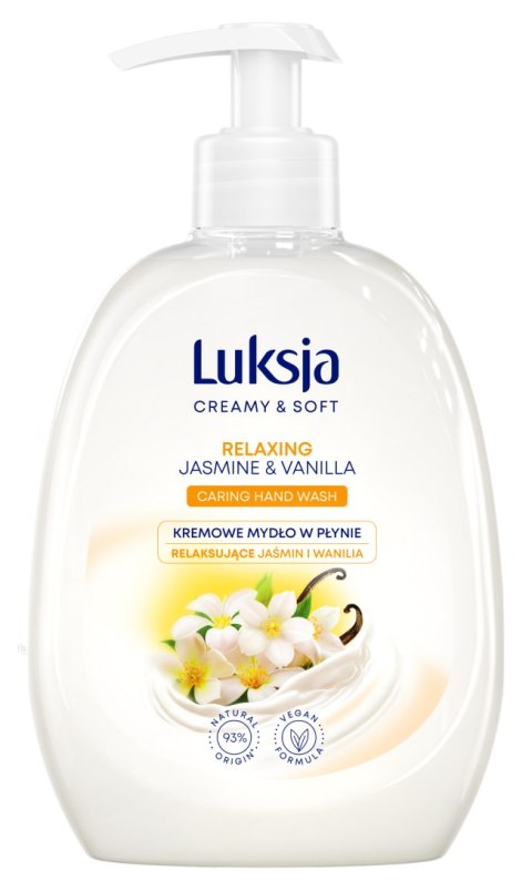 Luksja Creamy & Soft Kremowe Mydło w płynie Jaśmin i Wanilia 500ml