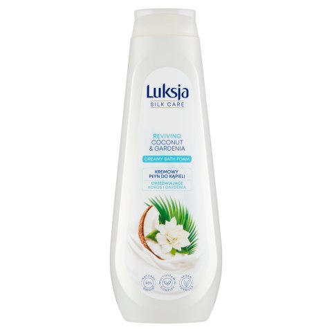 Luksja Silk Care Kremowy płyn do kąpieli orzeźwiające kokos i gardenia 900