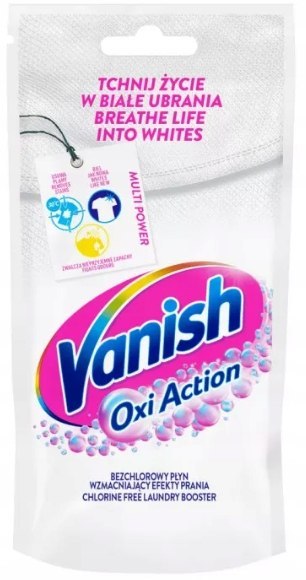 VANISH ODPLAMIACZ W PŁYNIE DO BIAŁEGO PRANIA 100 ML OXI ACTION