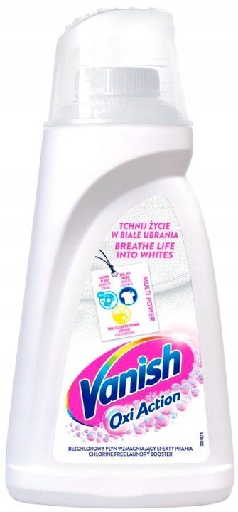 Vanish OXI WHITE odplamiacz w płynie do białego 1 L