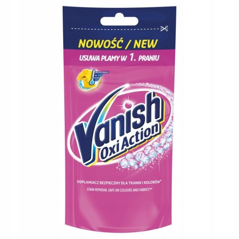 Vanish odplamiacz w płynie do tkanin kolorowych Oxi Action Pink 100 ml