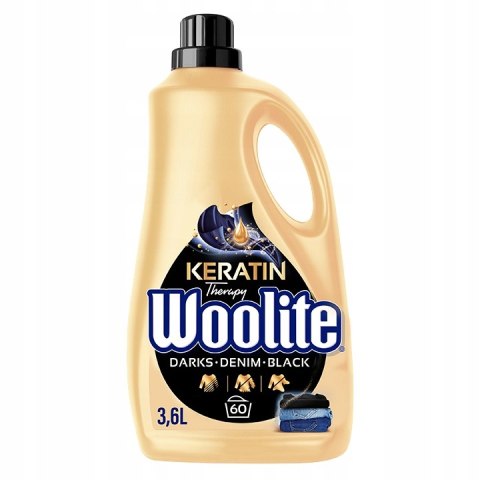 Woolite Dark płyn do prania do czarnych ubrań z keratyną 3,6 L/ 60 prań