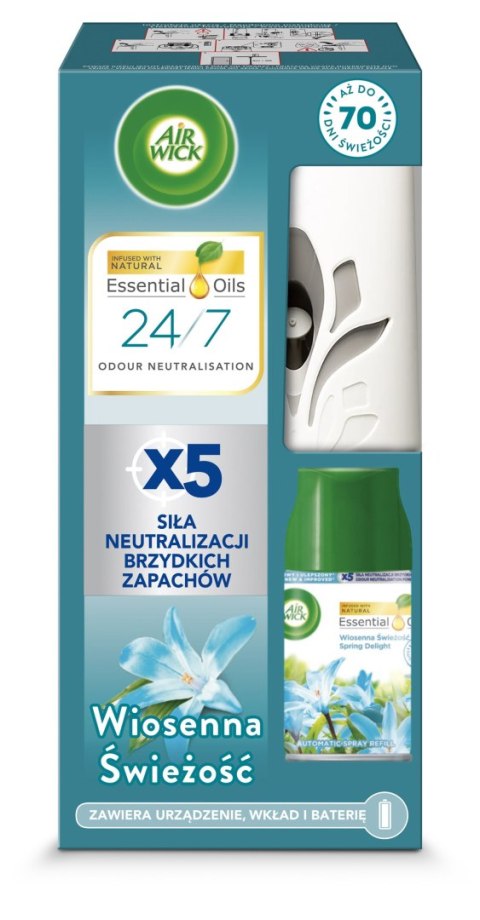 AIR WICK urządzenie Wiosenna Świeżość odświeżacz Freshmatic komplet 250ml