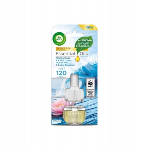 Air Wick Electric Wkład do odświeżacza Morska bryza i Kwiat lotosu, 19ml