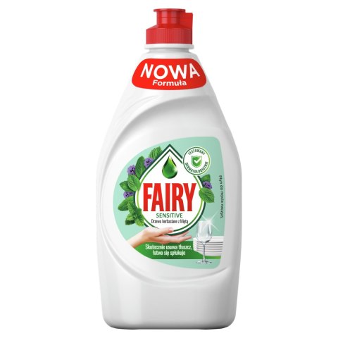 FAIRY SENSITIVE PŁYN DO NACZYŃ MIĘTA DRZEWO HERBACIANE aktywna piana 450ML