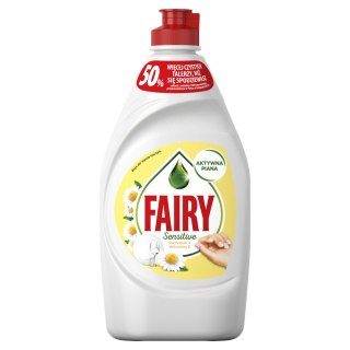 Fairy Sensitive Rumianek witamina E Płyn do naczyń aktywna piana 450ml