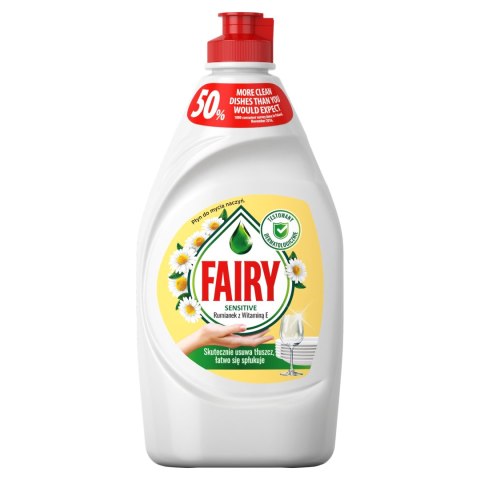 Fairy Sensitive Rumianek witamina E Płyn do naczyń aktywna piana 450ml