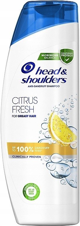 Head & Shoulders Fresh Citrus, Przeciwłupieżowy szampon do włosów, 360 ml