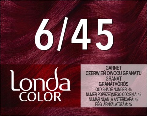 LONDA Color 45 czerwień owocu granatu 6/45