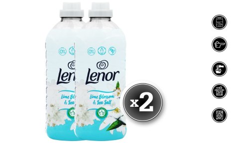 Lenor Lime BlossomSea Salt Płyn zmiękczający do płukania tkanin 1200 ml