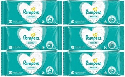 PAMPERS CHUSTECZKI MOKRE SENSITIVE 6 x 52SZT