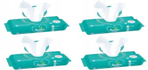 PAMPERS CHUSTECZKI NAWILŻANE FRESH CLEAN 4 x 52 SZT (208 szt)