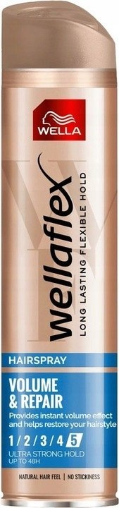 WELLAFLEX LAKIER DO WŁOSÓW VOLUME&REPAIR 250ml