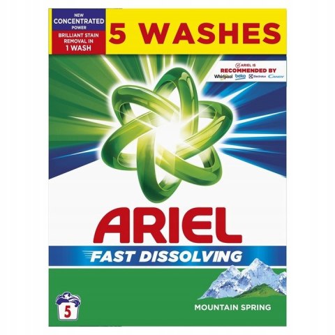 Ariel Fast Dissolving Mountain Spring Proszek do Prania 275G (5 Prań)