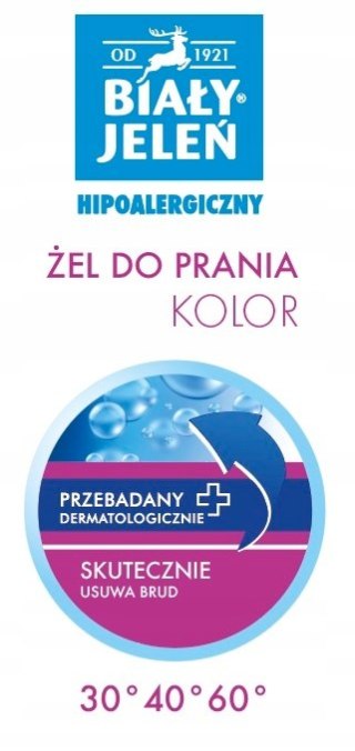 BIAŁY JELEŃ Żel do prania Kolor - 1,5L