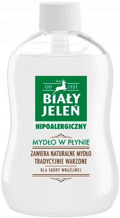 BIAŁY JELEŃ mydło w płynie ZAPAS hipoalergiczne 500 ml