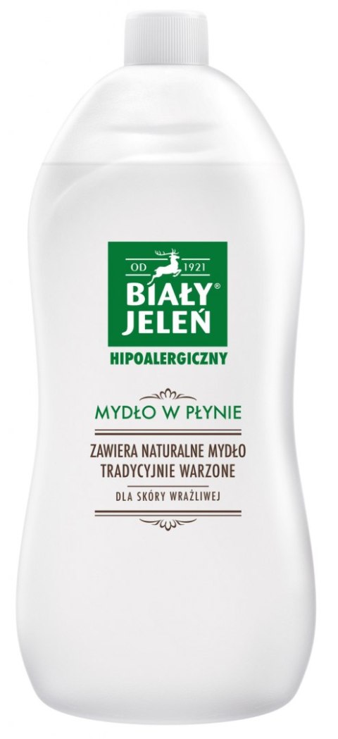 BIAŁY JELEŃ mydło w płynie naturalne zapas 1l