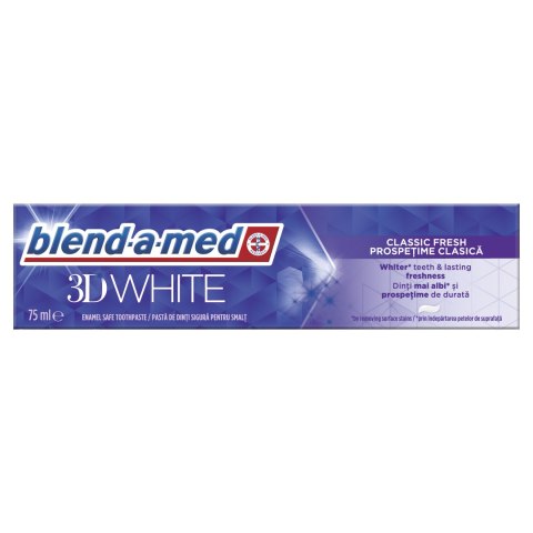 BLEND-A-MED 3D WHITE CLASSIC FRESH PASTA DO ZĘBÓW 75 ML