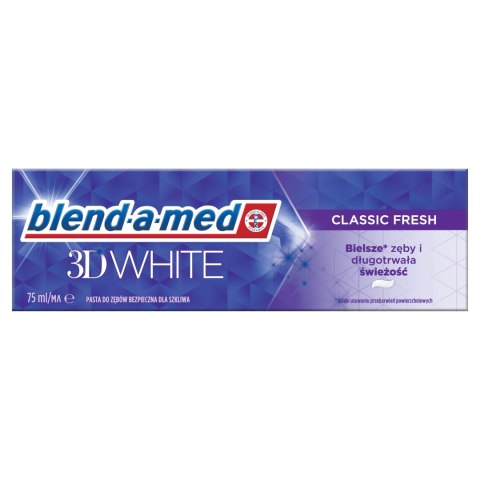 BLEND-A-MED 3D WHITE CLASSIC FRESH PASTA DO ZĘBÓW 75 ML