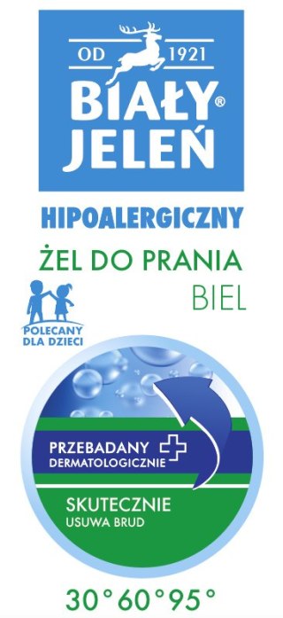 Biały Jeleń Hipoalergiczny żel do prania BIEL 1,5l