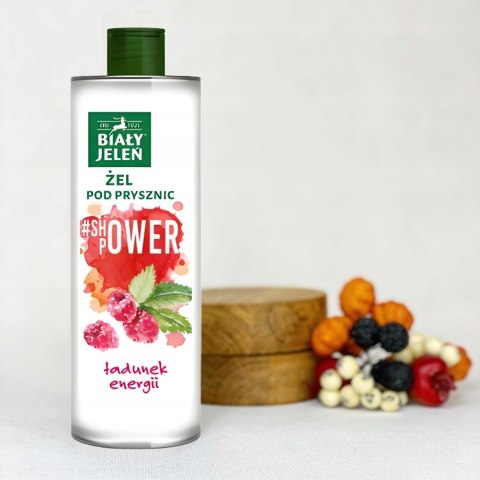 Biały Jeleń Żel Shower Power Malina 400 ml