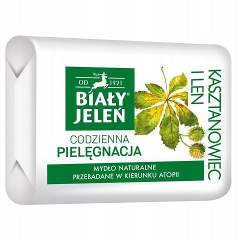 Biały Jeleń mydło kasztanowiec i len Premium 100g