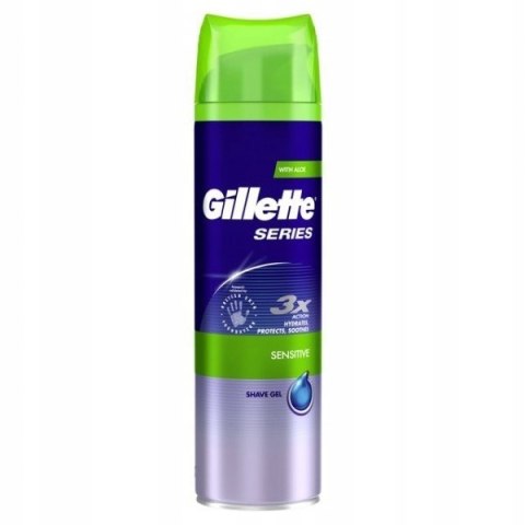 Gillette Sensitive 200 ml żel do golenia wrażliwa