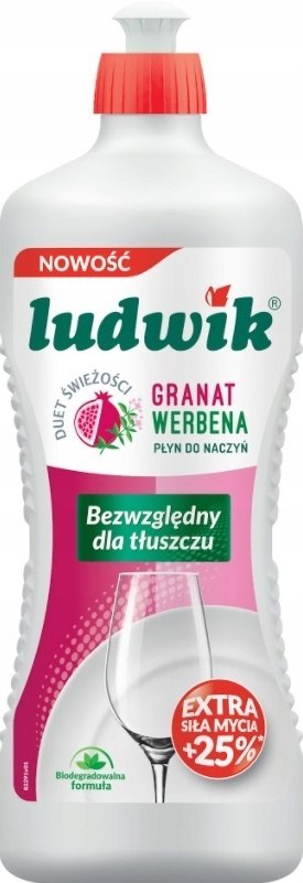 LUDWIK Płyn do naczyń granat z werbeną 900 g