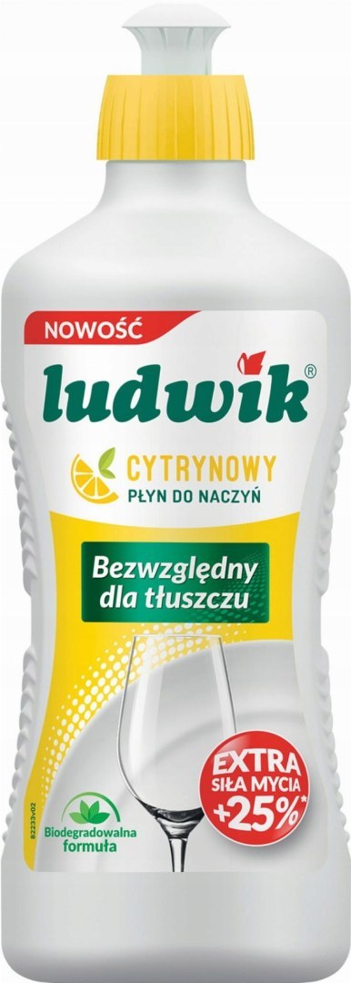 Ludwik, Płyn do mycia naczyń, cytryna, 450 ml