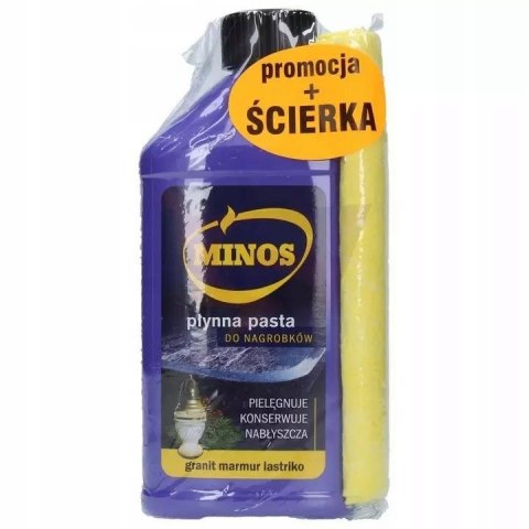 MINOS pasta płynna czyszczenia do nagrobków kamienia polerowanego 270 ml