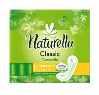 Naturella, Podpaski bez skrzydełek, Classic Normal, 10 sztuk