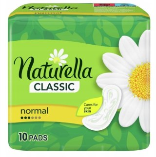 Naturella, Podpaski bez skrzydełek, Classic Normal, 10 sztuk