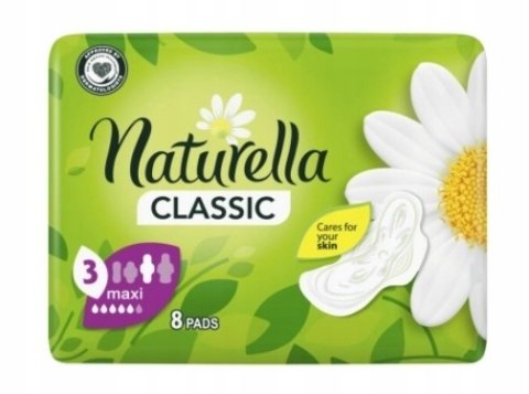 Naturella, Podpaski ze skrzydełkami, Maxi, 8 sztuk