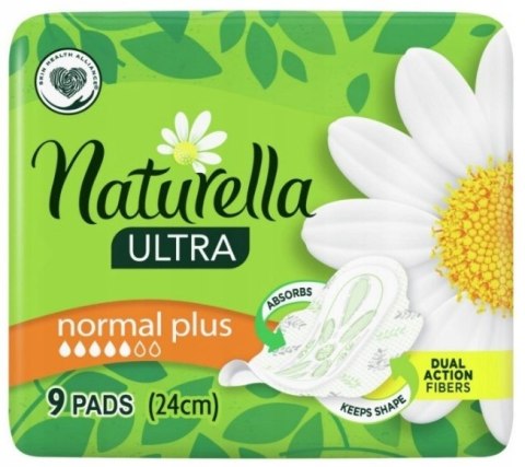 Naturella Ultra Normal Plus Podpaski ze skrzydełkami 9 sztuk