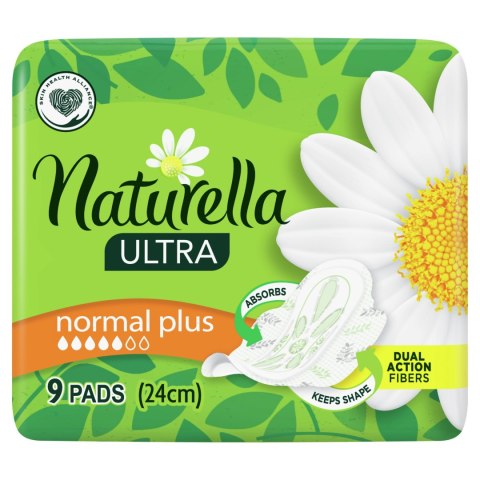 Naturella Ultra Normal Plus Podpaski ze skrzydełkami 9 sztuk