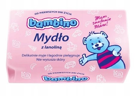 BAMBINO MYDŁO Z LANOLINĄ DLA NIEMOWLĄT