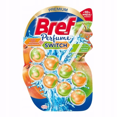 BREF PERFUME zawieszka WC 2x50 JABŁKO BRZOSKWINIA