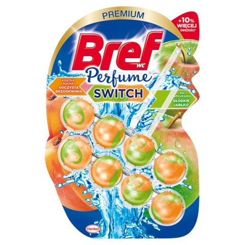 BREF PERFUME zawieszka WC 2x50 JABŁKO BRZOSKWINIA