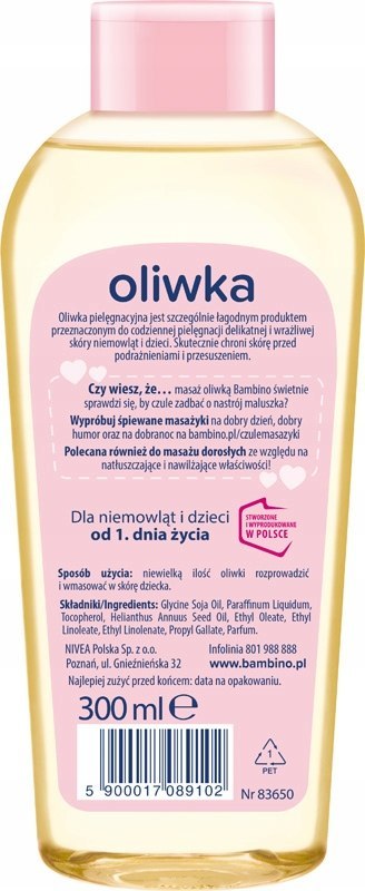 Bambino Oliwka dla dzieci i niemowląt 300 ml